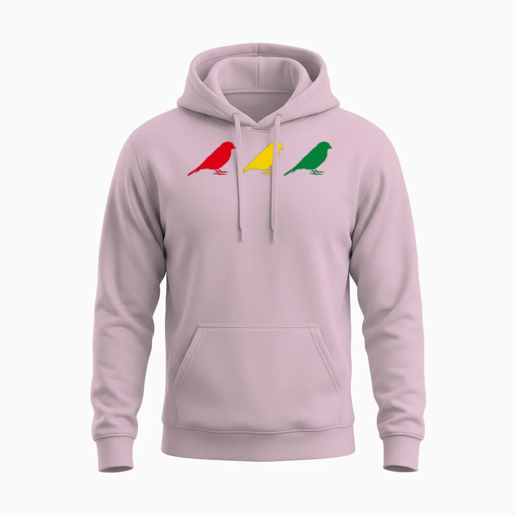 Good Rastafari Music Vibes Only Rasta Jamaika Reggae Unisex Hoodie in Light Pink