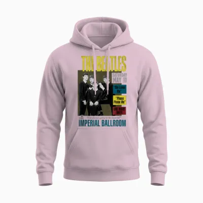 Offizielles the Beatles Imperial Ballroom Rock N Roll Band Unisex Hoodie - Light Pink