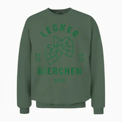 Lecker Bierchen Club Drinking Club Bier Malle Unisex Sweatshirt - Military Green