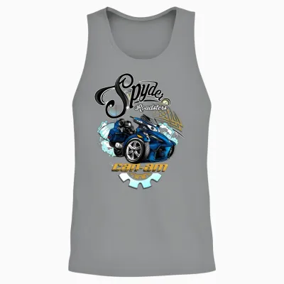 Can Am Spyder Roadsters Retro Logo Unisex Tank Top - Sport Grey