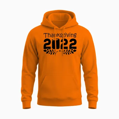 Funny Thanksgiving Gift Unisex Hoodie - Safety Orange