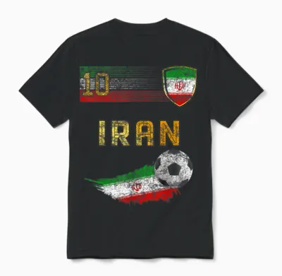 Iran-Flagge, Iranischer Stolzliebhaber Unisex T-Shirt - Black