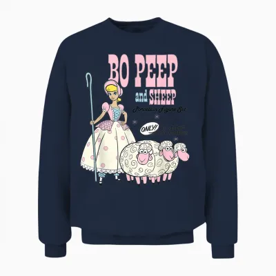 Disney Pixar Toy Story 4 Bo Peep and Sheep Advertisement Unisex Sweatshirt - Navy