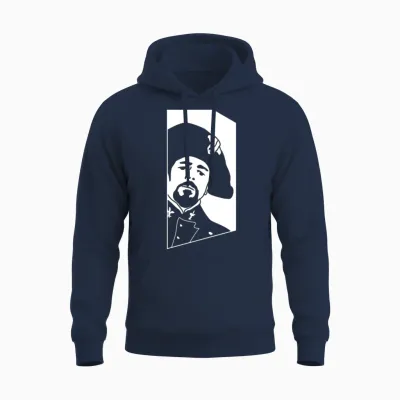 Javert Les Mis Fandom Meme Design Unisex Hoodie - Navy