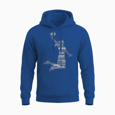Basketball Girl Women Kids Girls T-Shirt Small Unisex Hoodie - Royal