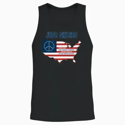 Just Sixties 2025 Tour Unisex Tank Top - Black