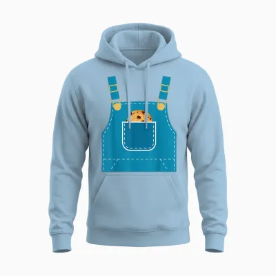 Funny Mouse Halloween Costume Book Cookie Teacher Student Unisex Hoodie - Light Blue