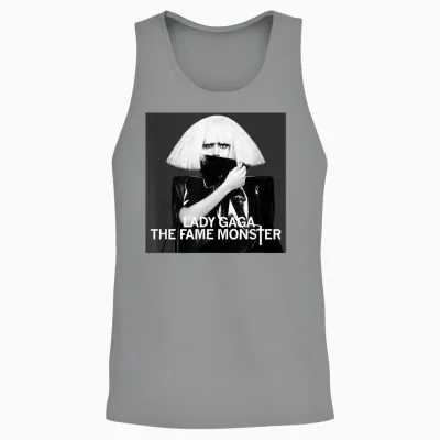 Official Lady Gaga the Fame Monster T-Shirt, Black Unisex Tank Top - Sport Grey