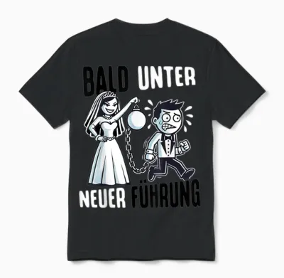 Jga Männer T-Shirt Bräutigam Kostüm Junggesellenabschied Unisex T-Shirt - Black