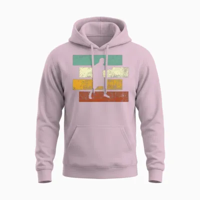 Boxing Retro Unisex Hoodie - Light Pink