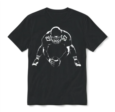 Design T Shirt American Football Rugby Nfl Usa Unisex T-Shirt - Black