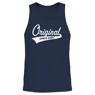 Original Since 2005 (year of Birth, Birthday / W) Unisex Tank Top - Navy