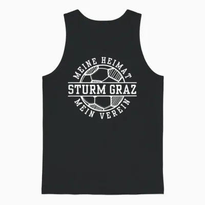 Graz Sturm Football Home Fan Styria Austria Stadium T-Shirt, Black Unisex Tank Top - Black