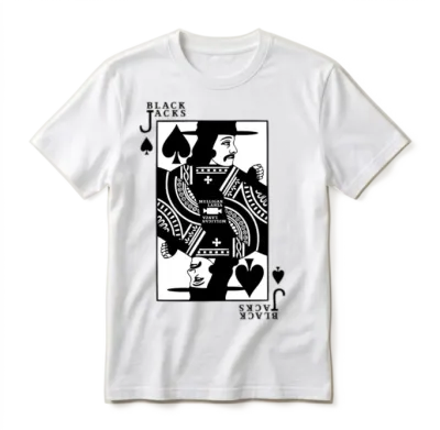 Black Jack Unisex T-Shirt - White