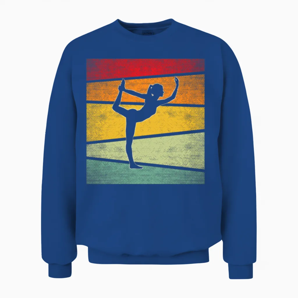 Yoga Retro Unisex Sweatshirt in Royal