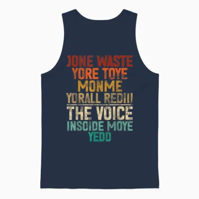 Jone Waste Yore Toye Monme Yorall Rediii Lustiger Witz Humor Unisex Tank Top - Navy