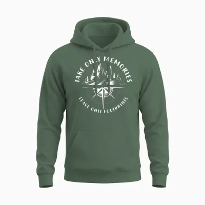 Forest Hiking Camping Lumberjack Unisex Hoodie - Military Green