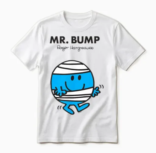 Mr. Men Mr. Bump Unisex T-Shirt - White