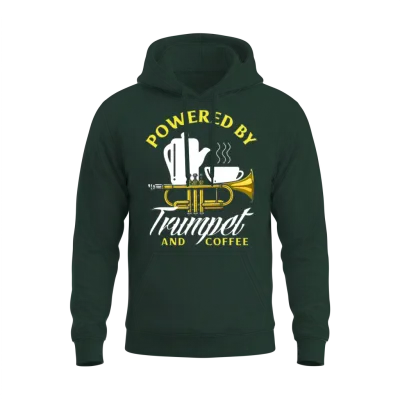 Funny Trumpet Player Gift Unisex Hoodie - Forest