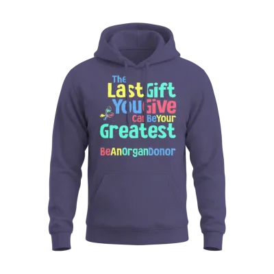 Be an Organ Donor an Organ Donation and Donor Unisex Hoodie - Heather Sport Dark Navy