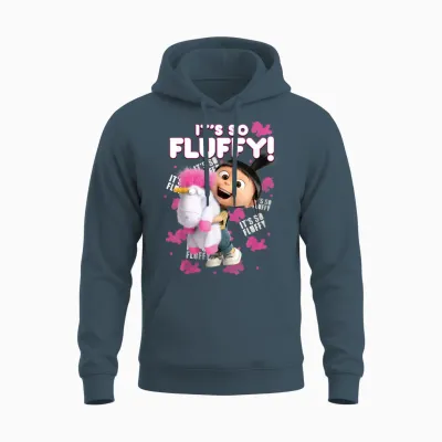 Despicable Me, It's So Fluffy, Agnes' Unicorn Hug Unisex Hoodie - Dark Heather