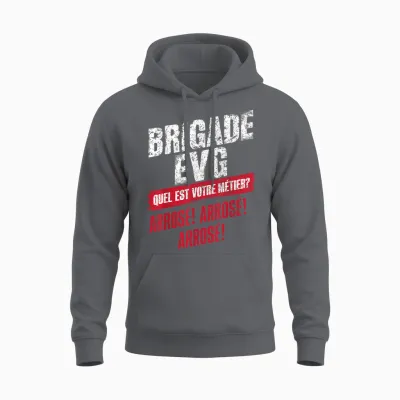 Evg Team, Brigade Evg Married, Evg Original, Evg Funny Humor T-Shirt, Black, S Unisex Hoodie - Charcoal