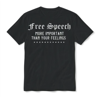Free Speech Freedom First 1st Amendment Censorship Unisex T-Shirt - Black