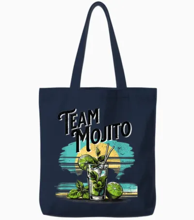 Team Mojito, Cocktail De Mojito, Enterrement De Vie De Jeune Fille Tote Bags - Navy