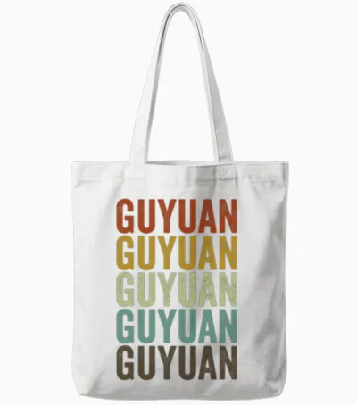 Guyuan China Retro Vintage Tote Bags - White