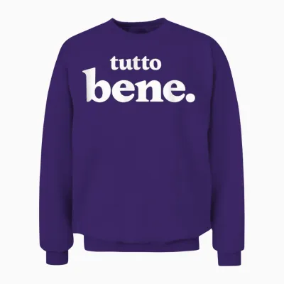 Tutto Bene - Italien Positive Vibes & Lifestyle Design Unisex Sweatshirt - Purple