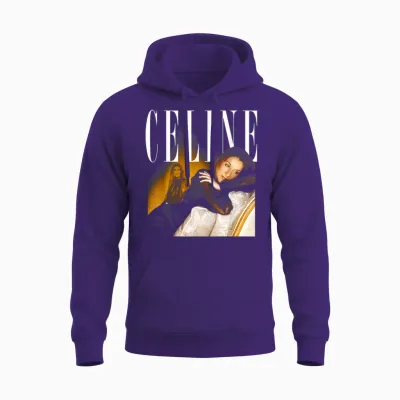 Photo Hommage Officiel Celine Dion Unisex Hoodie - Purple