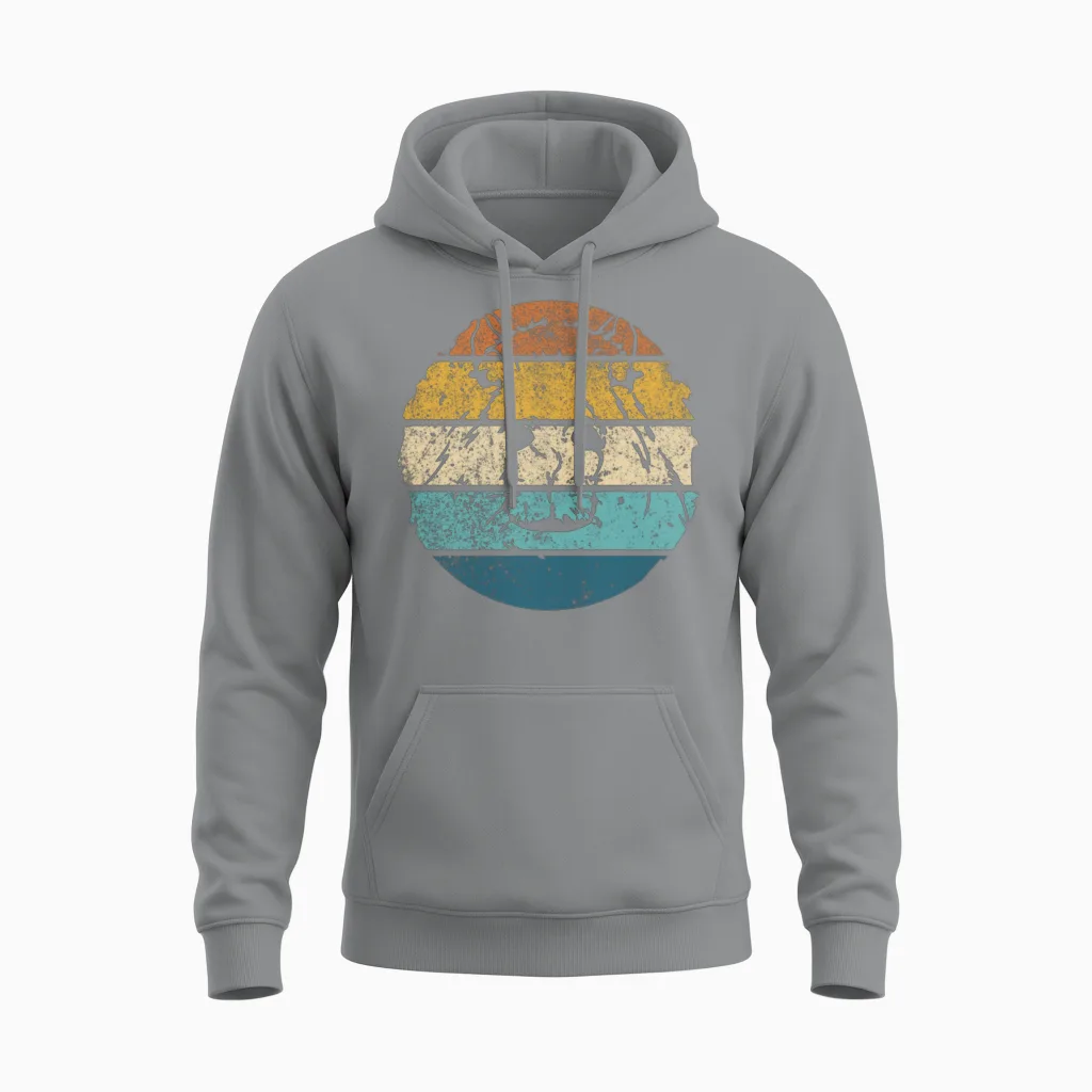 Retro Capybara Vintage Capybara Unisex Hoodie - Sport Grey