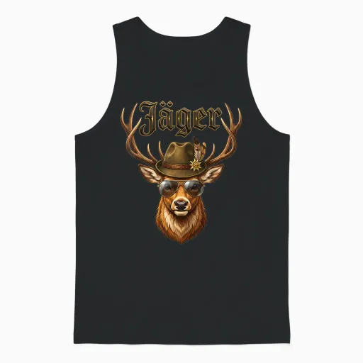 Fancy Dress Hunting Unisex Tank Top - Black