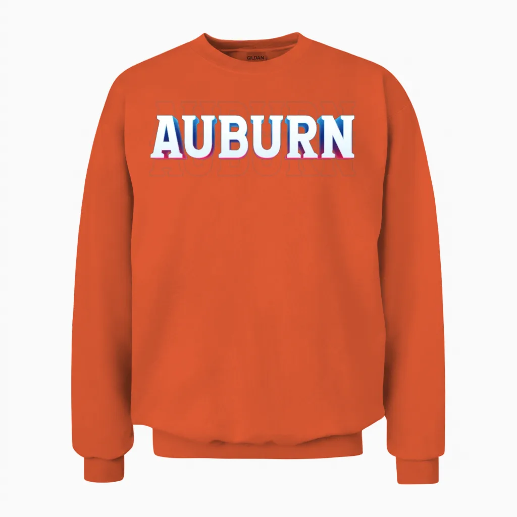 Retro - Auburn Unisex Sweatshirt in Orange
