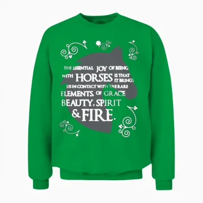 Horse Unisex Sweatshirt - Irish Green