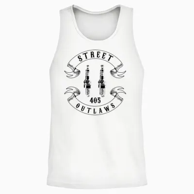 405 Street Outlaws (black Edition) Unisex Tank Top - White