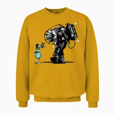 Bioshock Big Daddy Unisex Sweatshirt - Gold