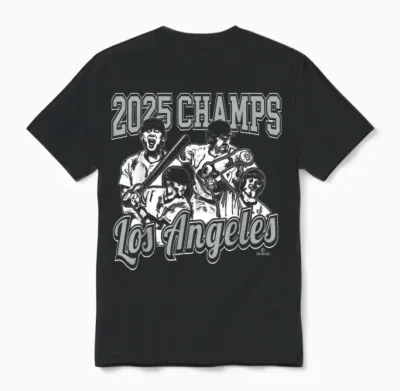 Los Angeles 2025 World Champions Unisex T-Shirt - Black