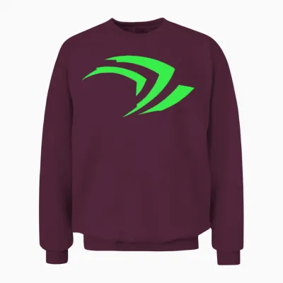 Nvidia Unisex Sweatshirt - Maroon