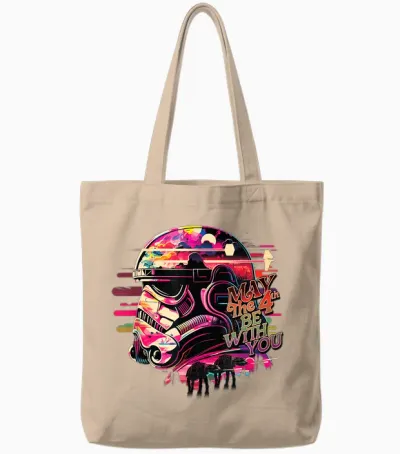 Star Wars May the 4th Be with You Stormtrooper & At-At Vivid Tote Bags - Natural