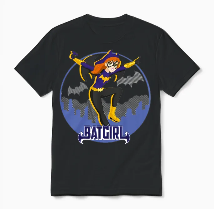 Dc Super Hero Girls Batgirl in Gotham Unisex T-Shirt in Black