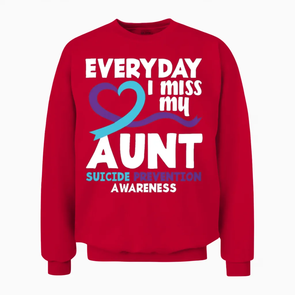 Suicide Prevention Awareness Month Gift Unisex Sweatshirt in Red