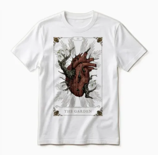 Hunt: Showdown 1896 the Garden T-Shirt, Black, S Unisex T-Shirt in White