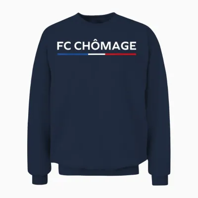 Funny Unemployed Fc Unemployment Unisex Sweatshirt - Navy