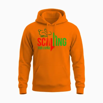 Scalping for Living Unisex Hoodie - Safety Orange