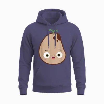 Funny Good Egg Teacher Halloween Costume the Couch Potato Unisex Hoodie - Heather Sport Dark Navy
