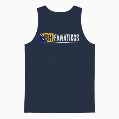 Bhfanaticos Bosnien Bosna Hercegowina Fan Culture Design Unisex Tank Top - Navy