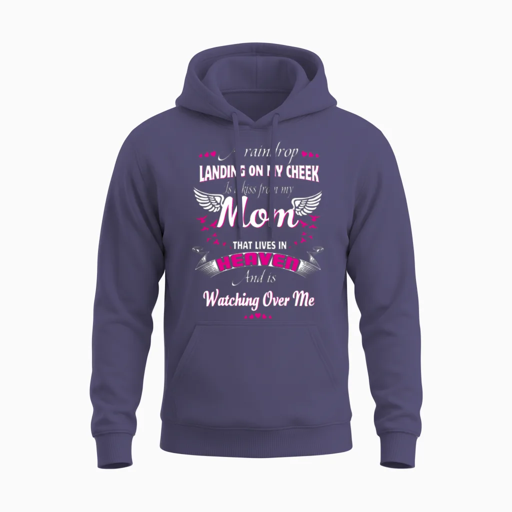 Memorial of Parents in Heaven for Daughter Son Unisex Hoodie in Heather Sport Dark Navy