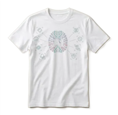 Ai - Ai Brain & Ai Artificial Intelligence Unisex T-Shirt - White