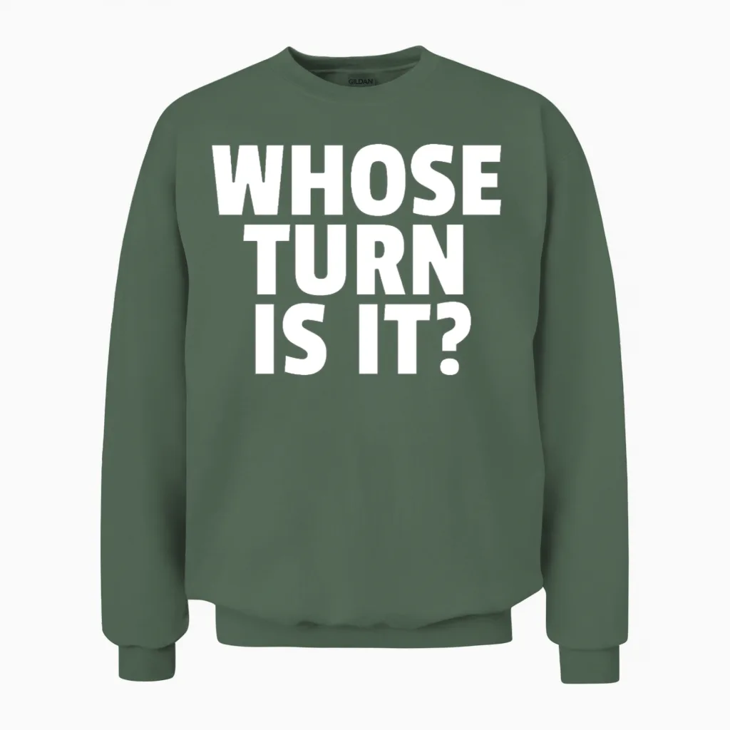 Board Game Unisex Sweatshirt in Military Green